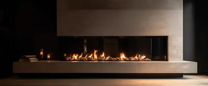 Gas Fireplace Ember Bed Design Services in Darien, Illinois