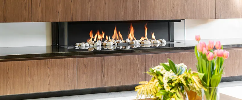 Double-height Fireplace Design Refurbishment in Darien, Illinois