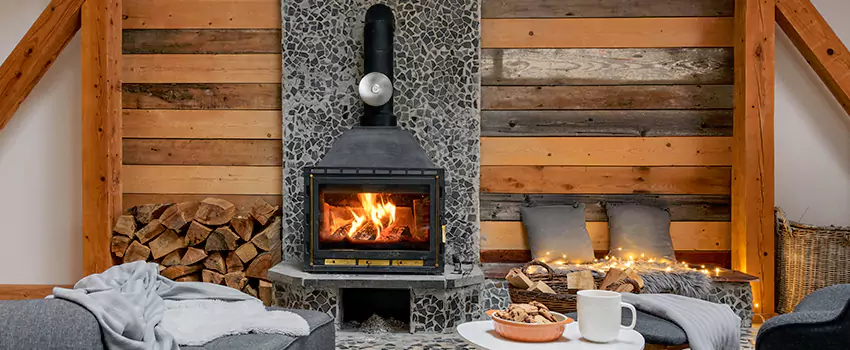 Thelin Hearth Products Direct Vent Gas Stove Fireplace Inspection in Darien, Illinois
